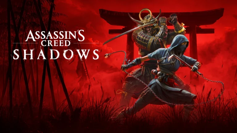 Cover art of Assassin’s Creed: Dynasty of Shadows showing Wei Shen in ancient Chinese city