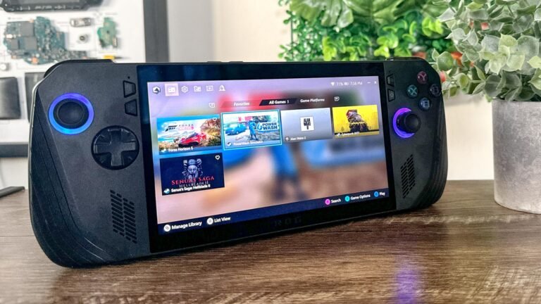 Compact cell-level gaming console with display and controller