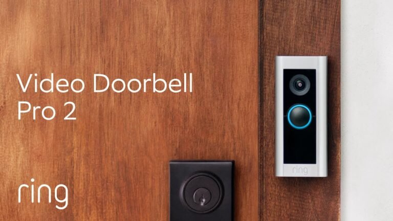 Front view of Ring Video Doorbell Pro 2 with sleek design