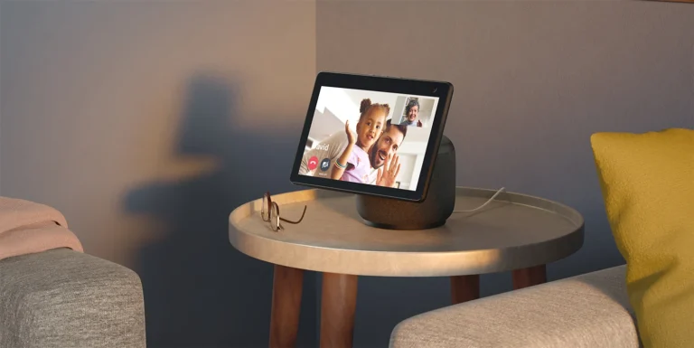 Rotating Amazon Echo Show 10 (3rd Gen) with HD screen and Alexa